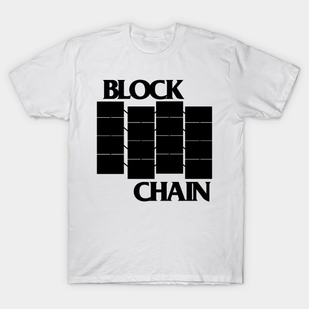 Blockchain inspired by Black Flag T-Shirt by DecentralizedDesign